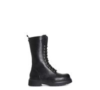 Cafè Noir C1FA9021N001380 Stivaletto Allacciato in Similpelle Nero 38