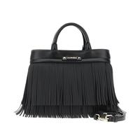 CAFèNOIR - Tote Con Frange E Logo Sul Davanti, Da Donna, Colore Nero, Taglia Unica