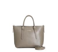 CAFèNOIR - Tote In Materiale Granoso Ed Effetto Suede Sul Quadrante Davanti, Attacco Manic, Da Donna, Colore Fango, Taglia Unica