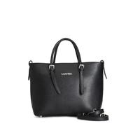 CAFèNOIR - Tote In Materiale Granoso Ed Effetto Suede Sul Quadrante Davanti, Attacco Manic, Da Donna, Colore Nero, Taglia Unica