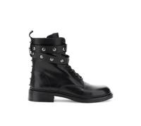 CafèNoir - Tronchetti Allacciati In Pelle Con Cinturini Decorati, Da Donna, Colore Nero, Taglia 40