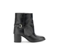 CAFèNOIR - Tronchetti In Pelle Con Risvolta E Borchie A Decoro, Da Donna, Colore Nero