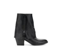 CAFèNOIR - Tronchetti In Pelle Con Risvolto E Cerniera Interna, Da Donna, Colore Nero, Taglia 36