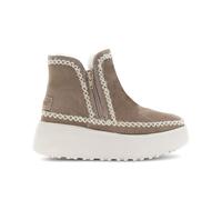 Cafe' Noir Stivaletti Platform In Suede Sabbia - Taglia 40 Scarpe Donna Con Pelo
