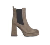 CAFèNOIR - Tronchetto Da Donna In Microfibra Con Elastico, Da Donna, Colore Taupe, Taglia 38