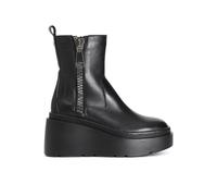 Cafè Noir C1HA1011N001380 Tronchetto in Pelle con Maxi Cerniera Nero 38
