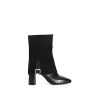 CafèNoir - Tronchetto Da Donna In Pelle Con Maxi Risvolto In Bimateriale, Da Donna, Colore Nero, Taglia 37