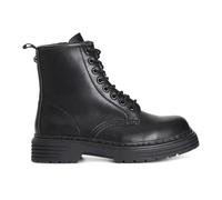 Cafè Noir FA9020 Nero Scarpe Donna Anfibio Scarponcino Lacci Zip 37