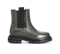CafèNoir - Tronchetto Donna In Pelle Con Elastico, Da Donna, Colore Verde, Taglia 39