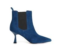 CafèNoir - Tronchetto Donna In Pelle Scamosciata Con Elastici, Da Donna, Colore Ottanio, Taglia 37