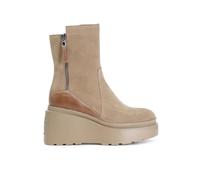 CAFèNOIR HB6102 Tabacco Stivali Donna in Nabuk con Lampo e zeppone (Taglia 40)