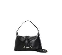 CafèNoir - Zaino Trapuntato Con Motivo A Rombi E Pattina Trapuntata Con Motivo A Righe, Da Donna, Colore Nero, Taglia Unica