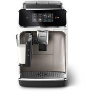Macchina da caffè espresso automatica Philips Serie 2300-4 bevande, Display touch screen a colori, Sistema LatteGo, SilentBrew, Macinacaffè in ceramica, Filtro AquaClean. Bianco cromo (EP2333/40)