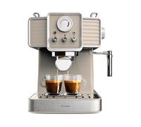 Cafetera express CECOTEC Power Espresso 20 Tradizionale Light Beige, Pressione pompa 20,0 bar, Potenza 1350 W, Marrone