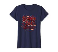 Cafeterias Sloppy Joe Specialist, Divertente Regalo per Amanti del Cibo Maglietta, Donna, Navy, 3XL