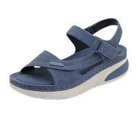 CAFETU Sandali sportivi da donna per escursioni all'aperto, con supporto per arco plantare, comodi sandali per acqua, atletica, spiaggia, per viaggi, passeggiate, trekking, campeggio, Blu, 42 EU