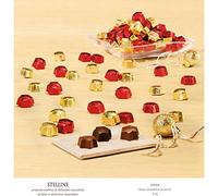 CAFFAREL 1 KG Cioccolatini stelline rosso e oro cioccolato al latte