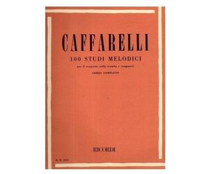 Caffarelli 100 studi melodici per il trasporto nella tromba e congeneri Ricordi