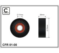 CAFFARO 01-00 Rullo tenditore, Cinghia Poly-V per AUDI,SEAT,SKODA,VW