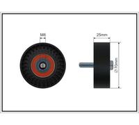 CAFFARO 01-07 Galoppino/Guidacinghia, Cinghia Poly-V per CITROËN,FIAT,PEUGEOT
