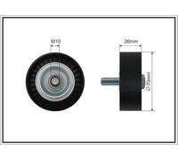 CAFFARO 01-38 Galoppino guidacinghia cinghia Poly-V 70mm per BMW 3 Sedan (E46)