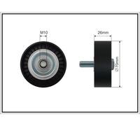 CAFFARO 01-38 Galoppino/Guidacinghia, Cinghia Poly-V per BMW