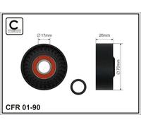 CAFFARO 01-90 Rullo tenditore, Cinghia Poly-V per BMW