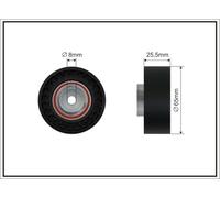 CAFFARO 05-06 Galoppino/Guidacinghia, Cinghia Poly-V per CITROËN,FIAT,FORD,JAGUA