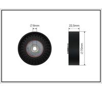 CAFFARO 06-14 Galoppino/Guidacinghia, Cinghia Poly-V per BMW,LAND ROVER,MG,OPEL,