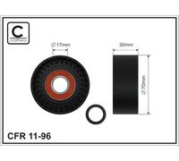 CAFFARO 11-96 Rullo tenditore, Cinghia Poly-V per BMW