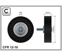 CAFFARO 12-16 Galoppino guidacinghia cinghia Poly-V 90mm per VW POLO (9N)