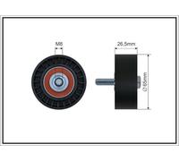 CAFFARO 13-58 Galoppino/Guidacinghia, Cinghia Poly-V per CITROËN,FIAT,LANCIA,PEU