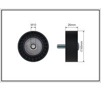 CAFFARO 143-26 Galoppino/Guidacinghia, Cinghia Poly-V per AUDI,SKODA,VW