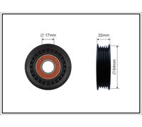 CAFFARO 157-00 Galoppino/Guidacinghia, Cinghia Poly-V per MERCEDES-BENZ