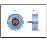 CAFFARO 165-36 Galoppino guidacinghia cinghia Poly-V 76mm per VW PASSAT (3B3)