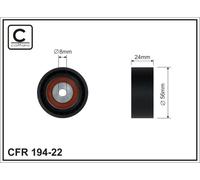 CAFFARO 194-22 Galoppino/Guidacinghia, Cinghia Poly-V per RENAULT