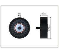 CAFFARO 200-98 Rullo tenditore cinghia Poly-V 76mm adatto per MERCEDES-BENZ