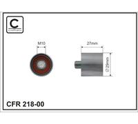 CAFFARO 218-00 Rullo tenditore, Cinghia dentata per AUDI,SEAT,SKODA,VW