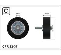 CAFFARO 22-37 Galoppino/Guidacinghia, Cinghia Poly-V per HONDA,OPEL