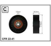 CAFFARO 22-41 Galoppino guidacinghia cinghia Poly-V 78mm per VW GOLF III (1H1)