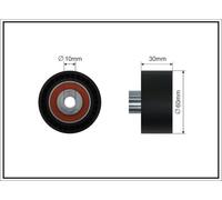 CAFFARO 23-57 Galoppino/Guidacinghia, Cinghia dentata per CITROËN,DS,FIAT,FORD,J