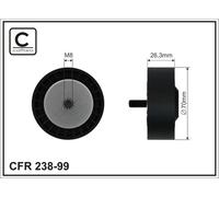 CAFFARO 238-99 Galoppino/Guidacinghia, Cinghia Poly-V per ALPINA,BMW
