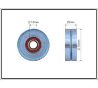 CAFFARO 254-00 Rullo tenditore, Cinghia Poly-V per BMW,LAND ROVER,OPEL