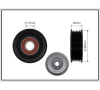 CAFFARO 268-00 Rullo tenditore, Cinghia Poly-V per MAZDA