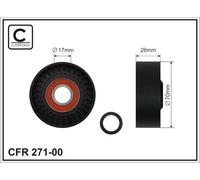 CAFFARO 271-00 Rullo tenditore, Cinghia Poly-V per SEAT,SKODA,VW