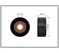 CAFFARO 318-00 Rullo tenditore, Cinghia Poly-V per TOYOTA