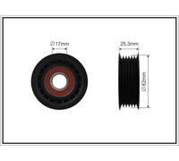 CAFFARO 324-00 Rullo tenditore, Cinghia Poly-V per SEAT,VW