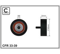 CAFFARO 33-39 Galoppino/Guidacinghia, Cinghia Poly-V per IVECO,MULTICAR,RENAULT,