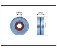 CAFFARO 332-99 Rullo tenditore, Cinghia Poly-V per HYUNDAI,KIA