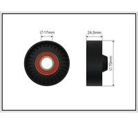 CAFFARO 341-00 Galoppino/Guidacinghia, Cinghia Poly-V per CHRYSLER,DODGE,FIAT,LA